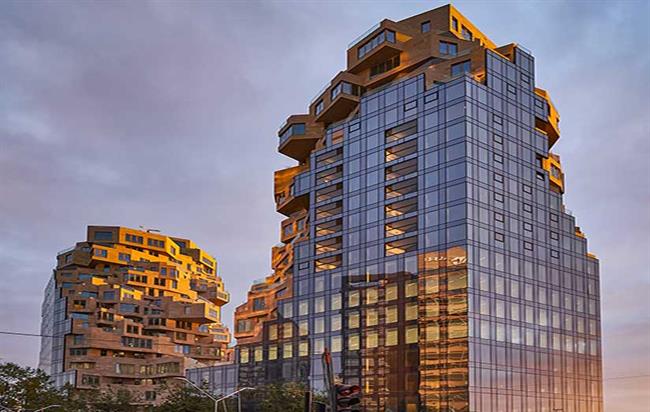 معماری نامنظم برج آمستردام هلند